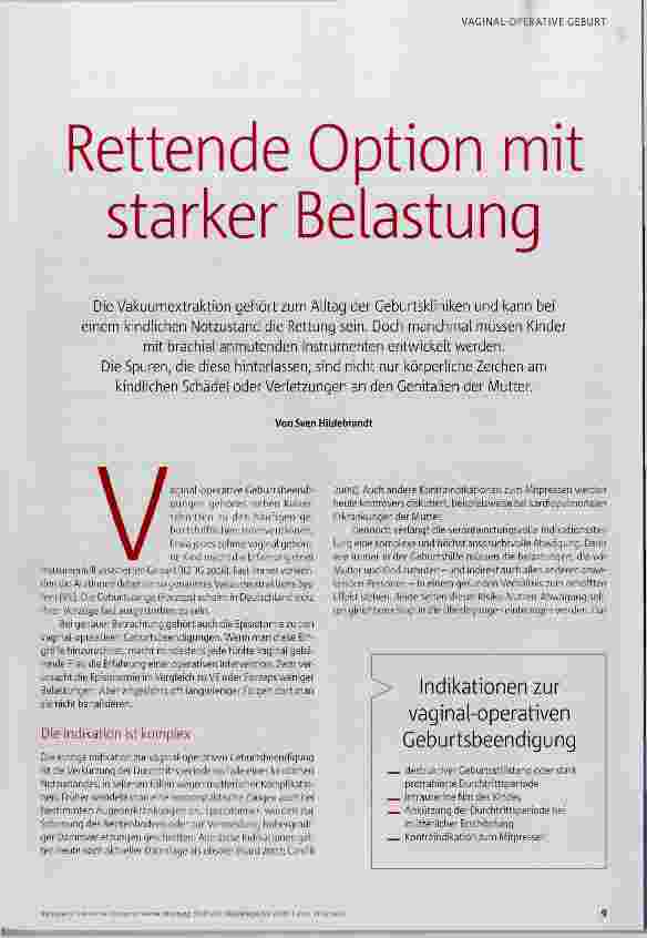 Vorschauseite 2: Rettende Option mit starker Belastung