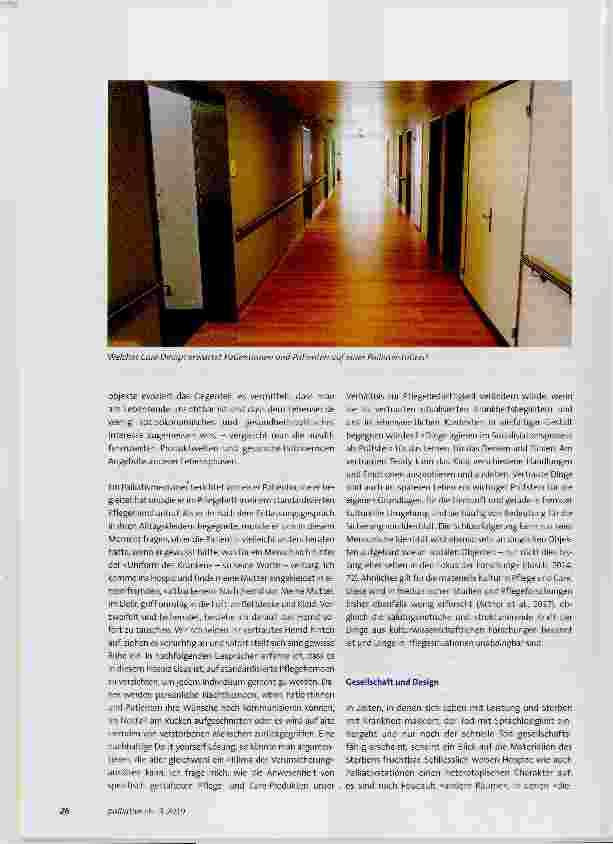 Vorschauseite 3: Care Design - Palliative Gestaltungsräume am Lebensende
