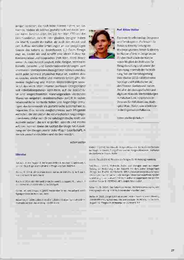 Vorschauseite 4: Care Design - Palliative Gestaltungsräume am Lebensende