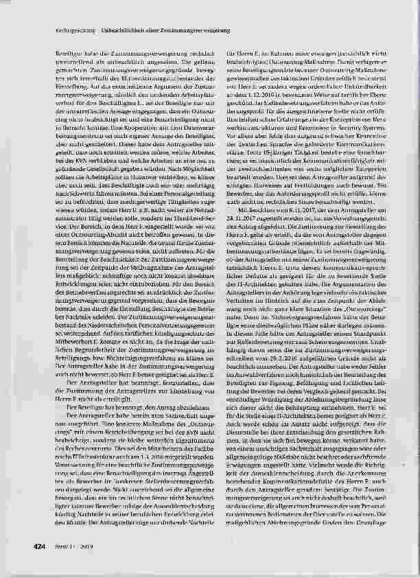 Vorschauseite 3: Unbeachtlichkeit einer Zustimmungs- Verweigerung