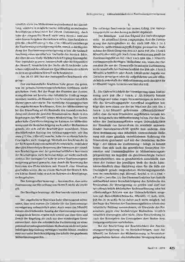 Vorschauseite 4: Unbeachtlichkeit einer Zustimmungs- Verweigerung