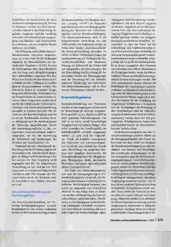Vorschauseite 6: Mit Schwung und Energie durch den Tag. Partizipative Forschung zur Förderung derbewegungsbezogenen Gesundheitskompetenz bei Menschen mit Lernschwierigkeiten