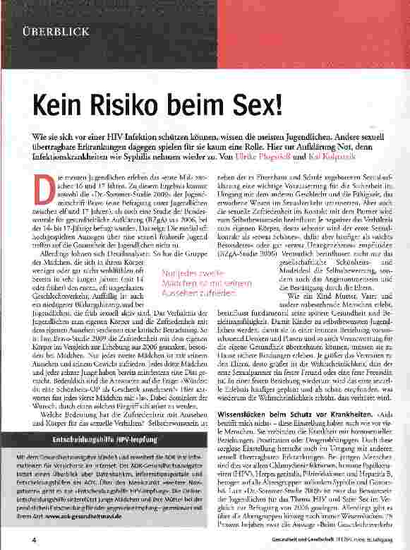 Vorschauseite 1: Kein Risiko beim Sex!