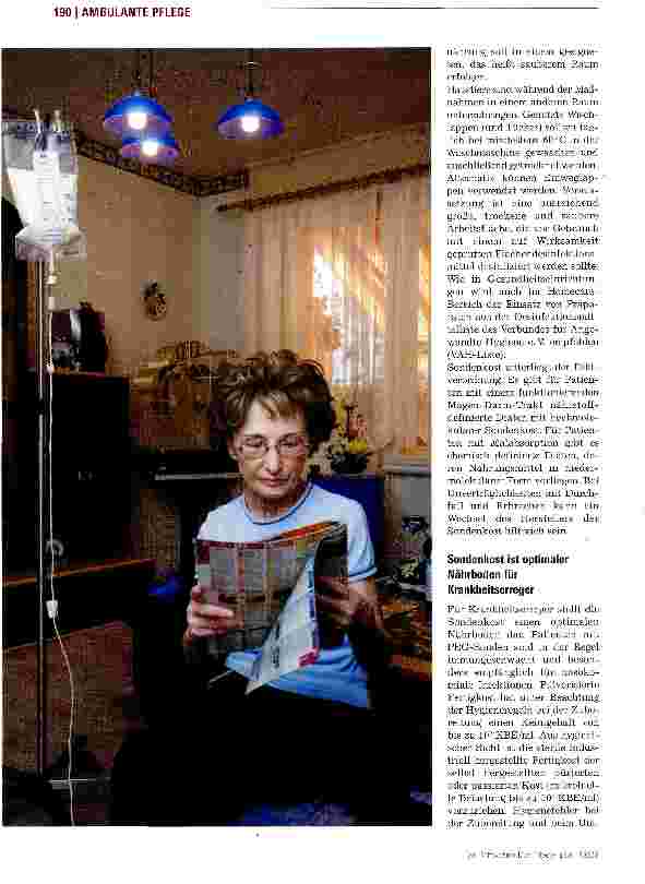 Vorschauseite 2: Besondere hygienische Aspekte im Homecare-Bereich