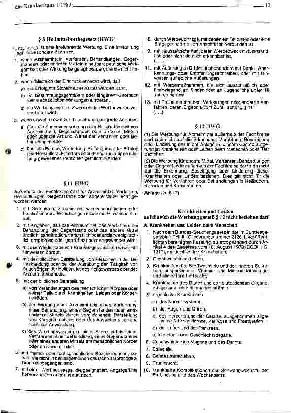 Vorschauseite 2: PR und Werbung für das Krankenhausrechtliche Grenzen