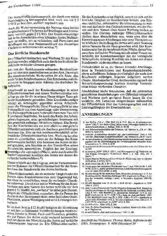 Vorschauseite 4: PR und Werbung für das Krankenhausrechtliche Grenzen