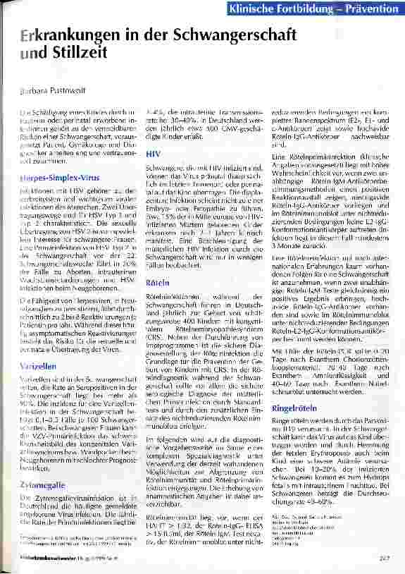 Vorschauseite 1: Erkrankungen in der Schwangerschaft und Stillzeit