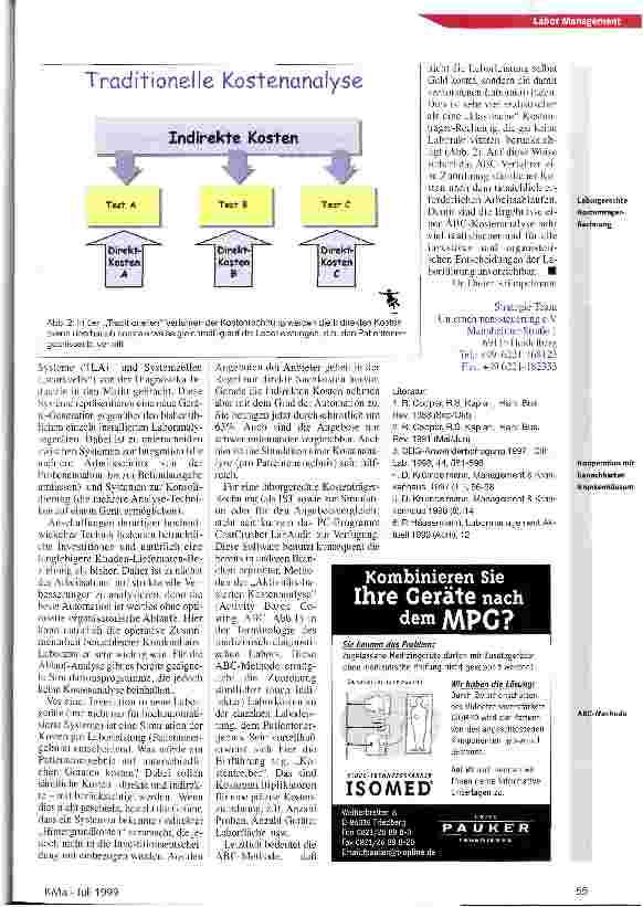 Vorschauseite 2: Spielräume nutzen ABC-Kostenmanagement für Entscheidungen auf sicherer Kostenbasis