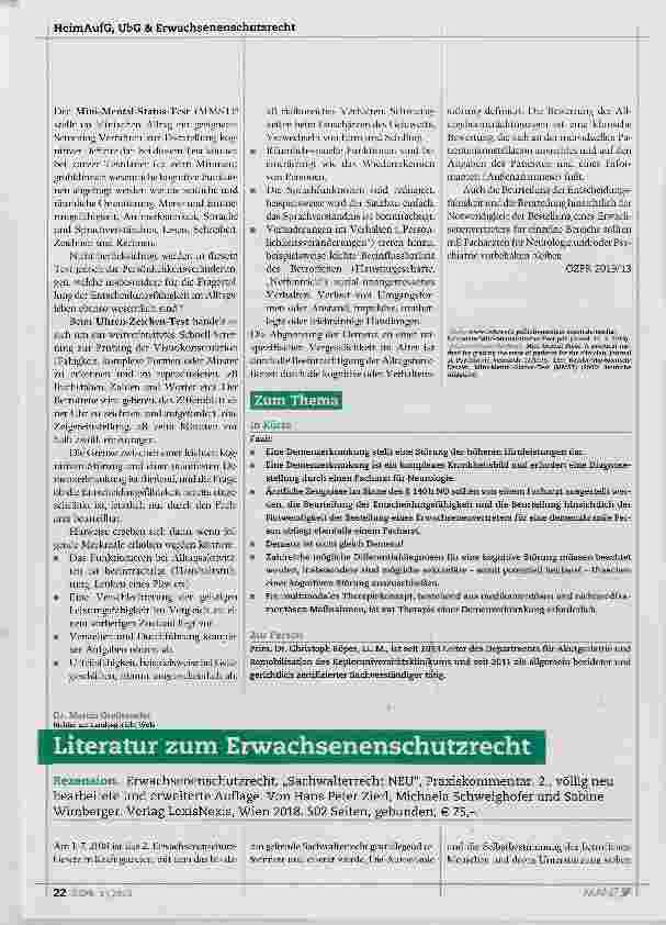 Vorschauseite 5: Entscheidungsfähigkeit und Demenzerkrankung