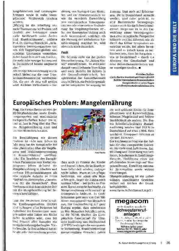Vorschauseite 2: Die europäische Perspektive einnehmen