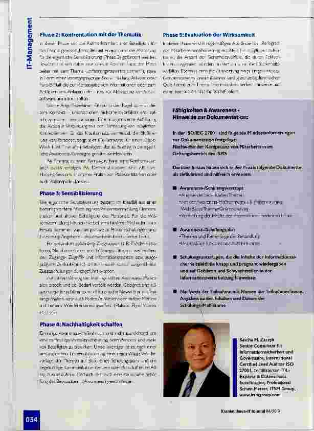 Vorschauseite 3: Der ISMS-Ratgeber ein Leitfaden für I die Praxis [Teil 6]
