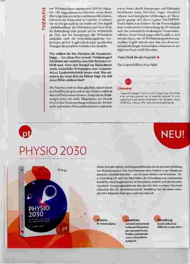 Vorschauseite 3: Schmerzende Extremitäten therapieren wir bereits an der richtigen Stelle?