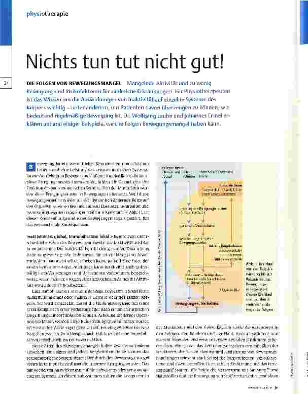 Vorschauseite 1: Nichts tun tut nicht gut!