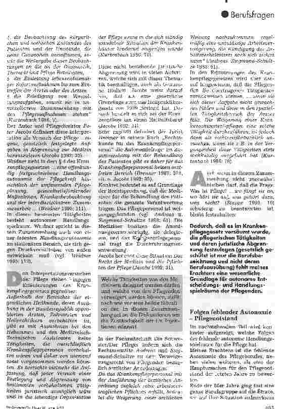 Vorschauseite 2: Wer trifft denn eigentlich die Entscheidung? Autonomie in der Pflege
