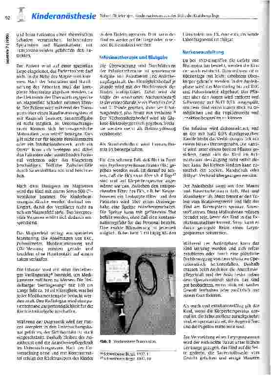 Vorschauseite 3: Kindernarkosen aus der Sicht der Krankenpflege