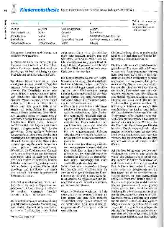 Vorschauseite 5: Kindernarkosen aus der Sicht der Krankenpflege