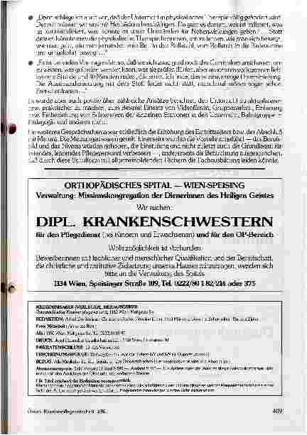 Vorschauseite 3: Krankenpflegeschüler diskutierten anlässlich des Weltgesundheitstages Über die eigene Gesundheit reden