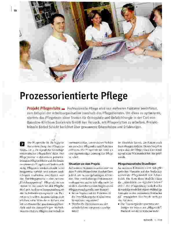 Vorschauseite 1: Prozessorientierte Pflege
