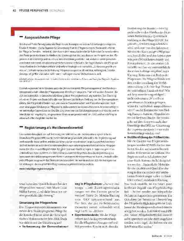 Vorschauseite 2: Startschuss für die Pflegekammer