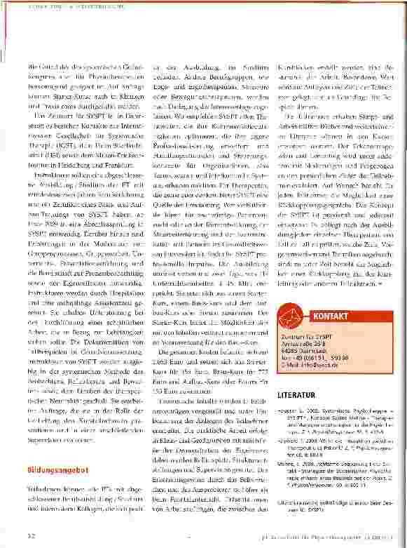 Vorschauseite 2: Systemische Physiotherapie