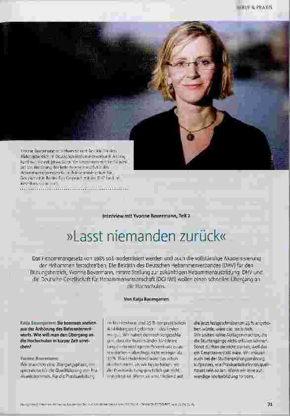 Vorschauseite 1: »Lasst niemanden zurück«