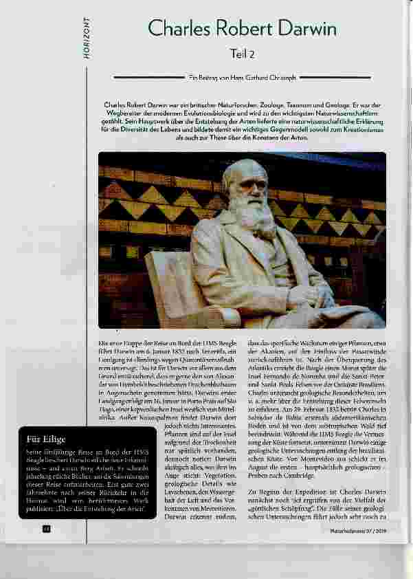 Vorschauseite 1: Charles Robert Darwin Teil 2