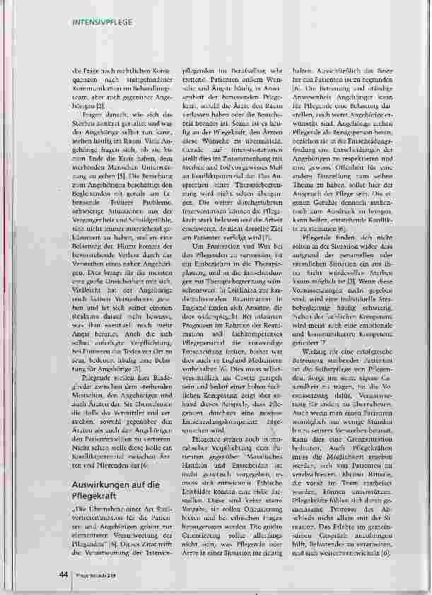 Vorschauseite 3: Ist ein würdevolles Sterben auf der Intensivstation möglich?