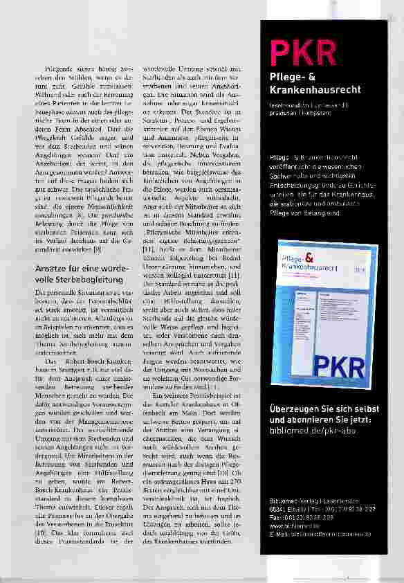 Vorschauseite 4: Ist ein würdevolles Sterben auf der Intensivstation möglich?