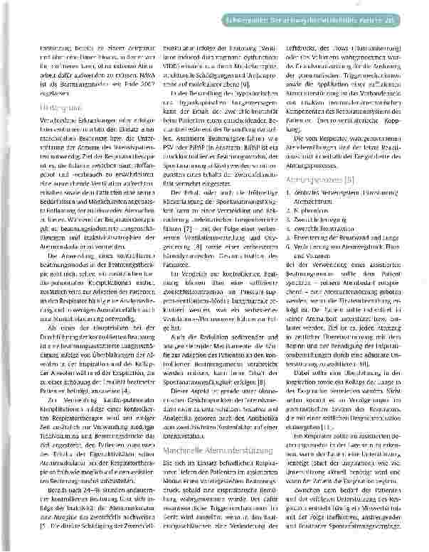Vorschauseite 2: Herkömmliche und moderne Spontanatmungs-verfahren in der Respiratortherapie
