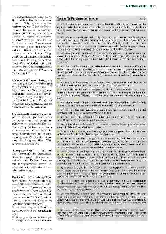 Vorschauseite 4: Jeder ist sein eigener Beschwerdemanager