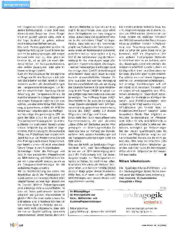 Vorschauseite 2: Neue Qualitätsprüfungsrichtlinien trotz Klage des VDAB