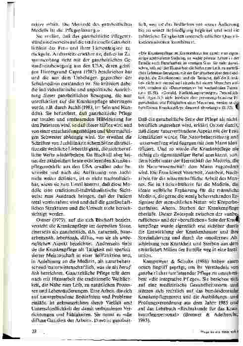 Vorschauseite 2: Die Bedeutung des Begriffes Ganzheitlichkeit der Pflege bei verschiedenen Autoren