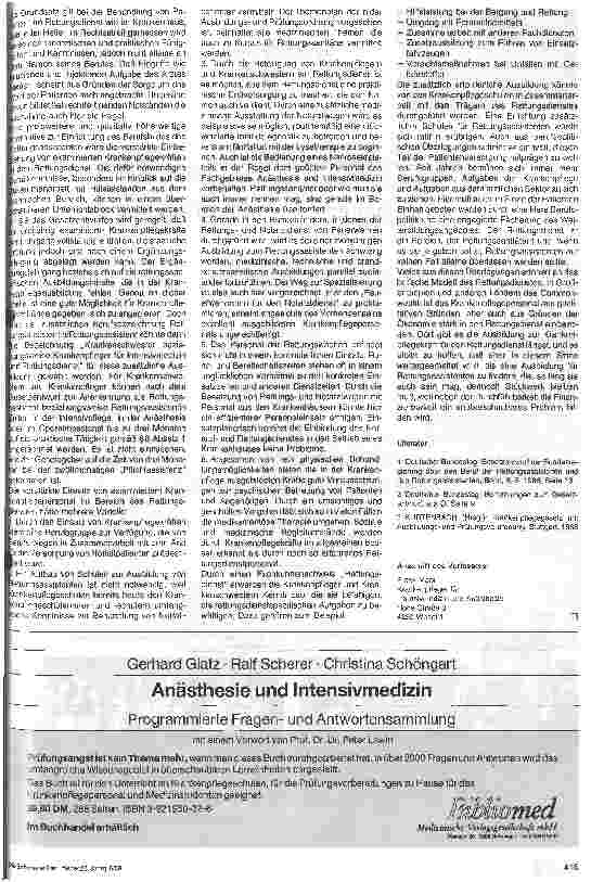 Vorschauseite 2: Die Bedeutung der Krankenpflege für den Rettungsdienst Sind die Rettungsassistenten eine neue Konkurrenz für Krankenpflege?