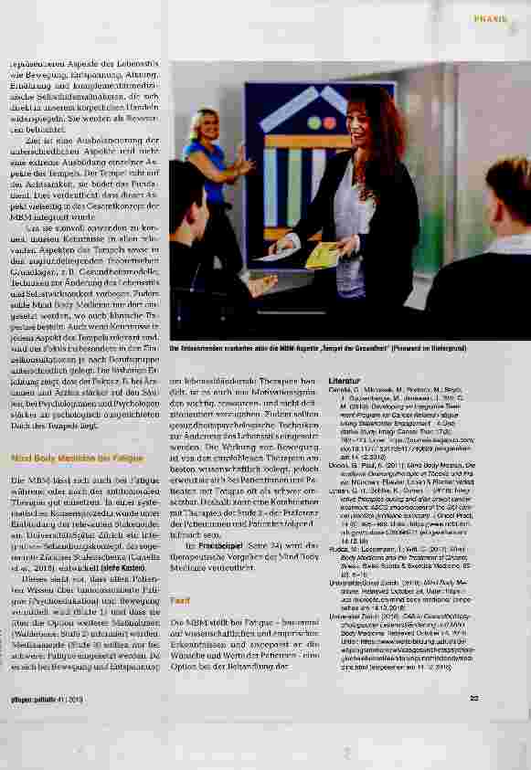 Vorschauseite 2: Mind Body Medicine in der Onkologie