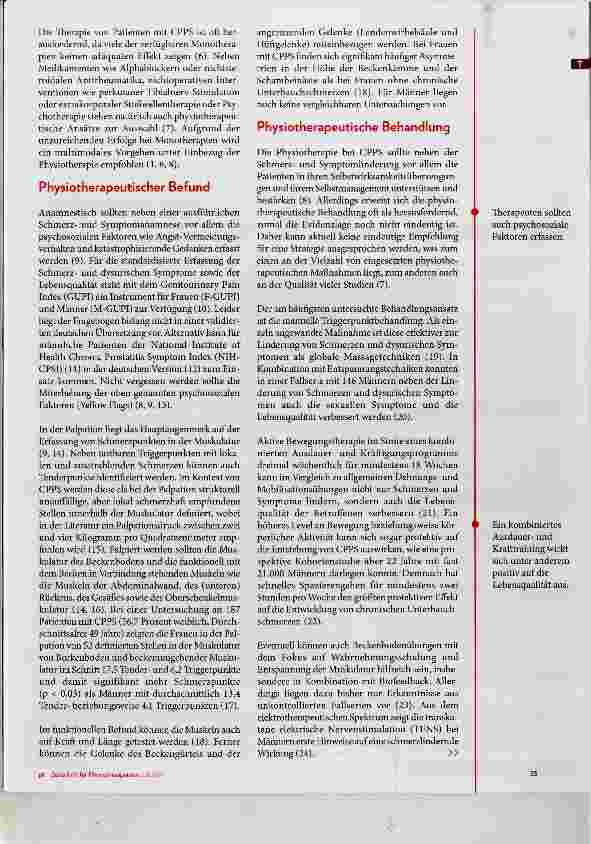 Vorschauseite 2: Evidenzbasierte Physiotherapie bei Chronic Pelvic Pain Syndrome