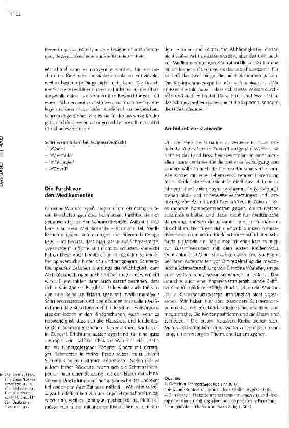 Vorschauseite 3: Und Schmerz gehört nicht einfach dazu