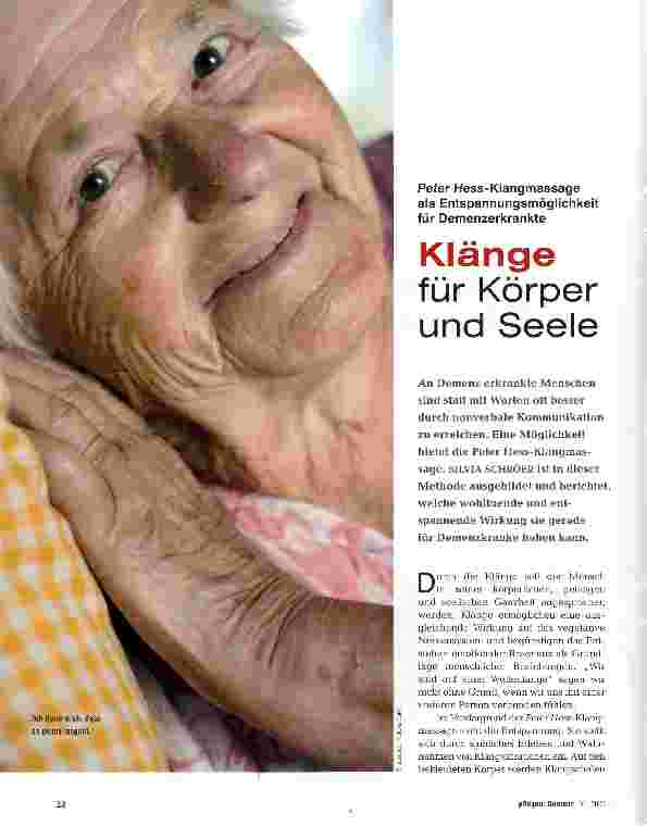 Vorschauseite 1: Klänge für Körper und Seele