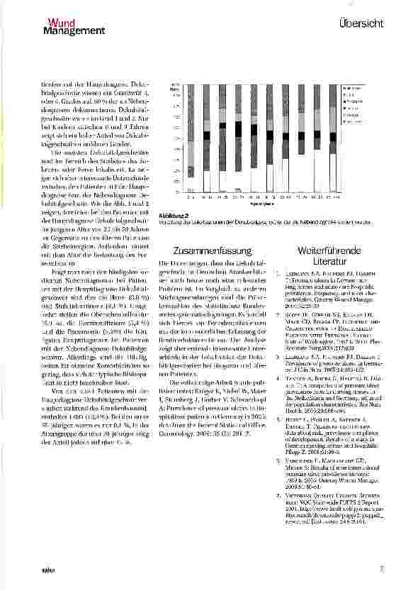 Vorschauseite 2: Dekubitus-Prävalenz hospitalisierter Patienten in Deutschland im Jahre 2005