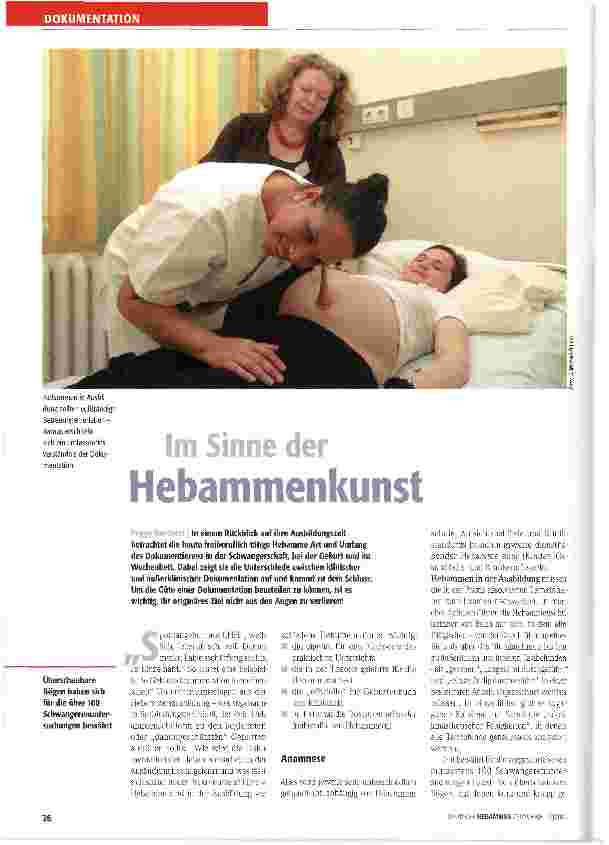 Vorschauseite 1: Im Sinne der Hebammenkunst