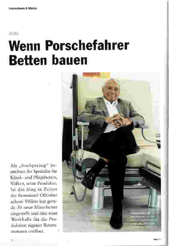 Vorschauseite 1: Wenn Porschefahrer Betten bauen