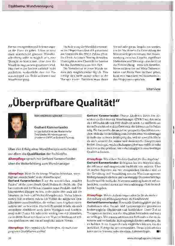 Vorschauseite 1: Überprüfbare Qualität!