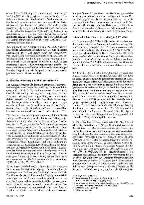 Vorschauseite 3: Die 4. MPG-Novelle— Änderungen und praktische Auswirkungen —