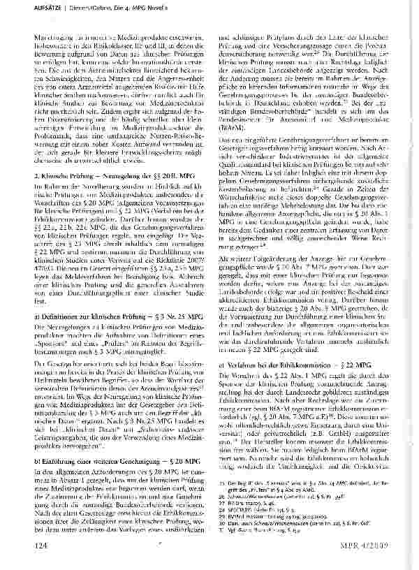Vorschauseite 4: Die 4. MPG-Novelle— Änderungen und praktische Auswirkungen —