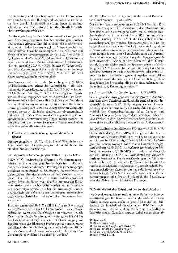 Vorschauseite 5: Die 4. MPG-Novelle— Änderungen und praktische Auswirkungen —