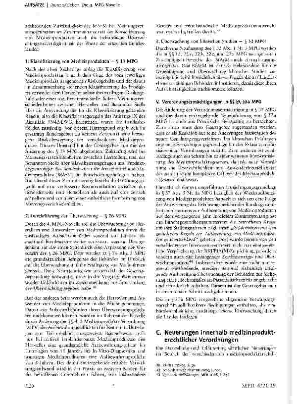 Vorschauseite 6: Die 4. MPG-Novelle— Änderungen und praktische Auswirkungen —