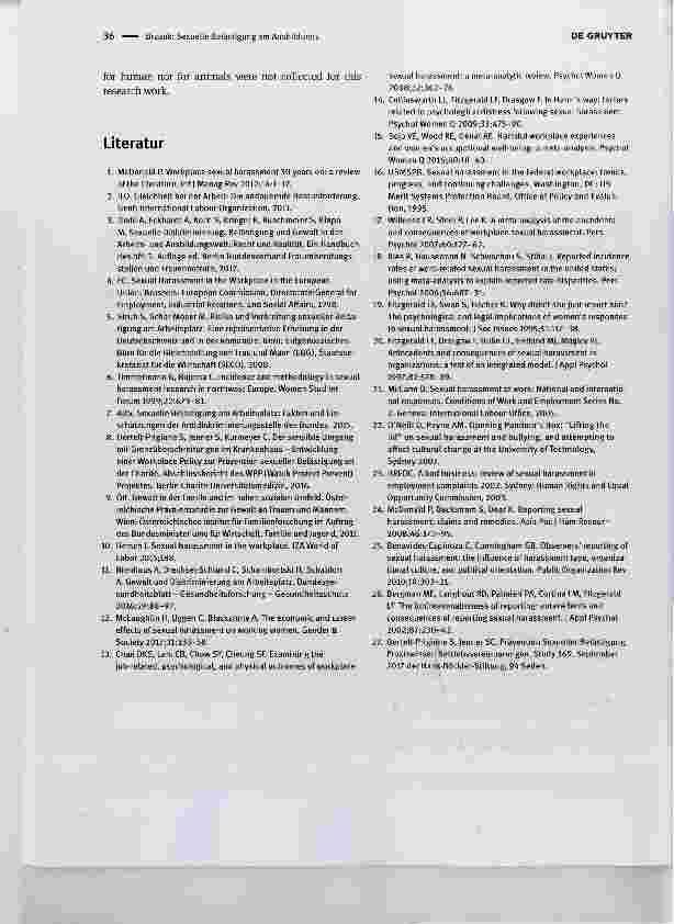Vorschauseite 3: Sexuelle Belästigung am Ausbildungsund Arbeitsplatz