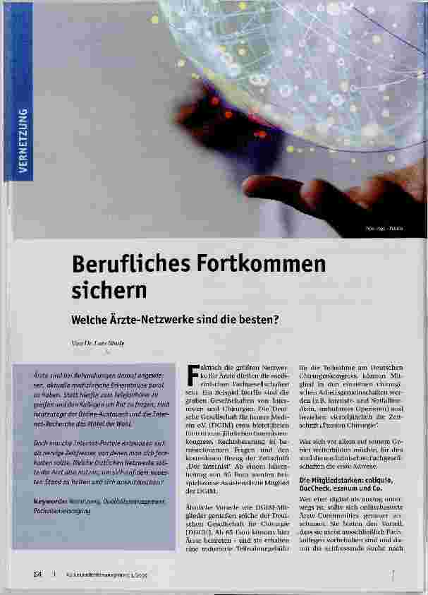 Vorschauseite 1: Berufliches Fortkommen sichern