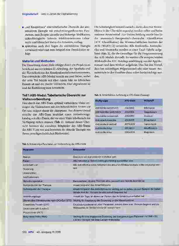 Vorschauseite 2: Antibiotic Stewardship (ABS) in Zeiten der Digitalisierung
