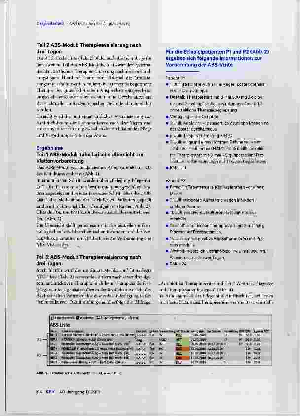 Vorschauseite 3: Antibiotic Stewardship (ABS) in Zeiten der Digitalisierung