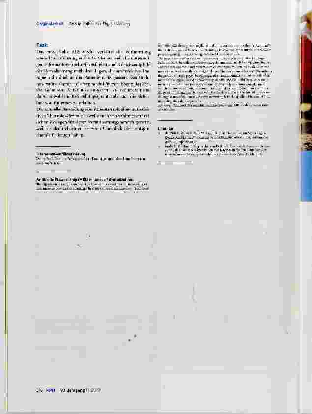 Vorschauseite 5: Antibiotic Stewardship (ABS) in Zeiten der Digitalisierung